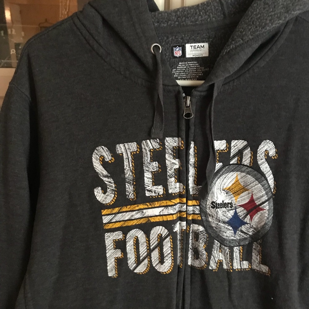 Steelers Football Zip-Up Hoodie